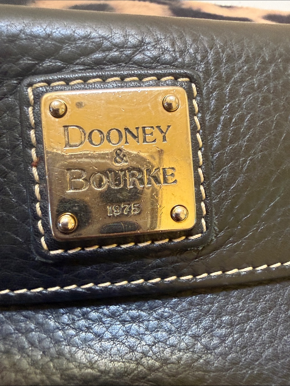 Dooney & Bourke Black Leather Continental Wallet - Picture 2 of 8